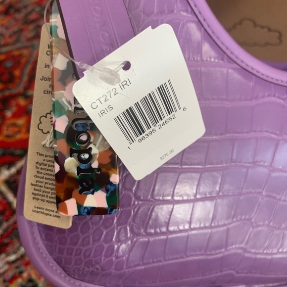 Coach Elegant Purple Shoulder Bag - Picture 8 of 13